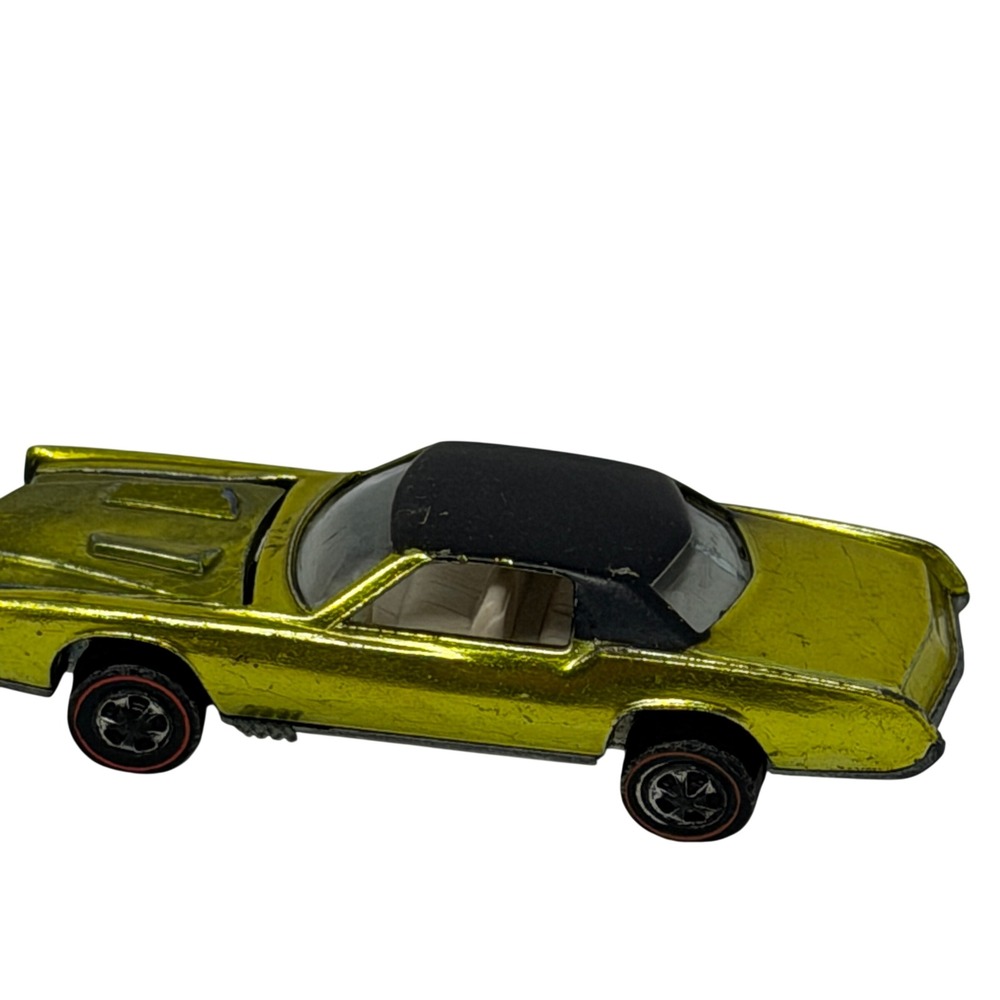 Vintage Hot Wheels Redline Custom Eldorado USA Lime Black Roof